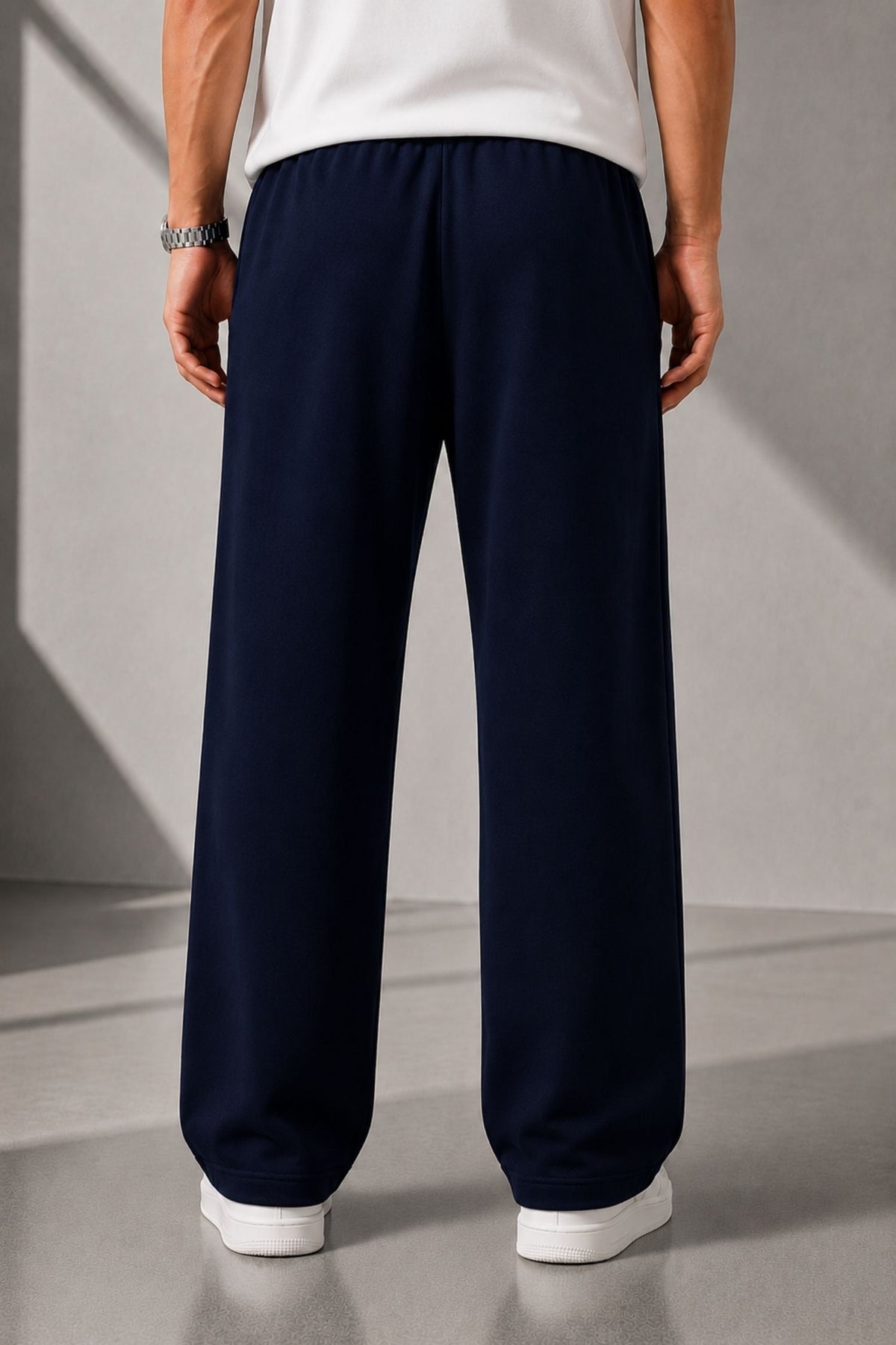 DV Classic Navy Straight Fit Cotton Jogger