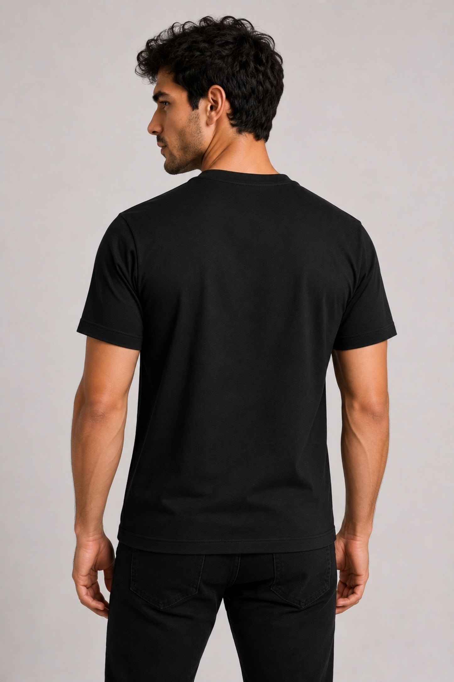 Unbothered Neon Black Regular Fit T-shirt