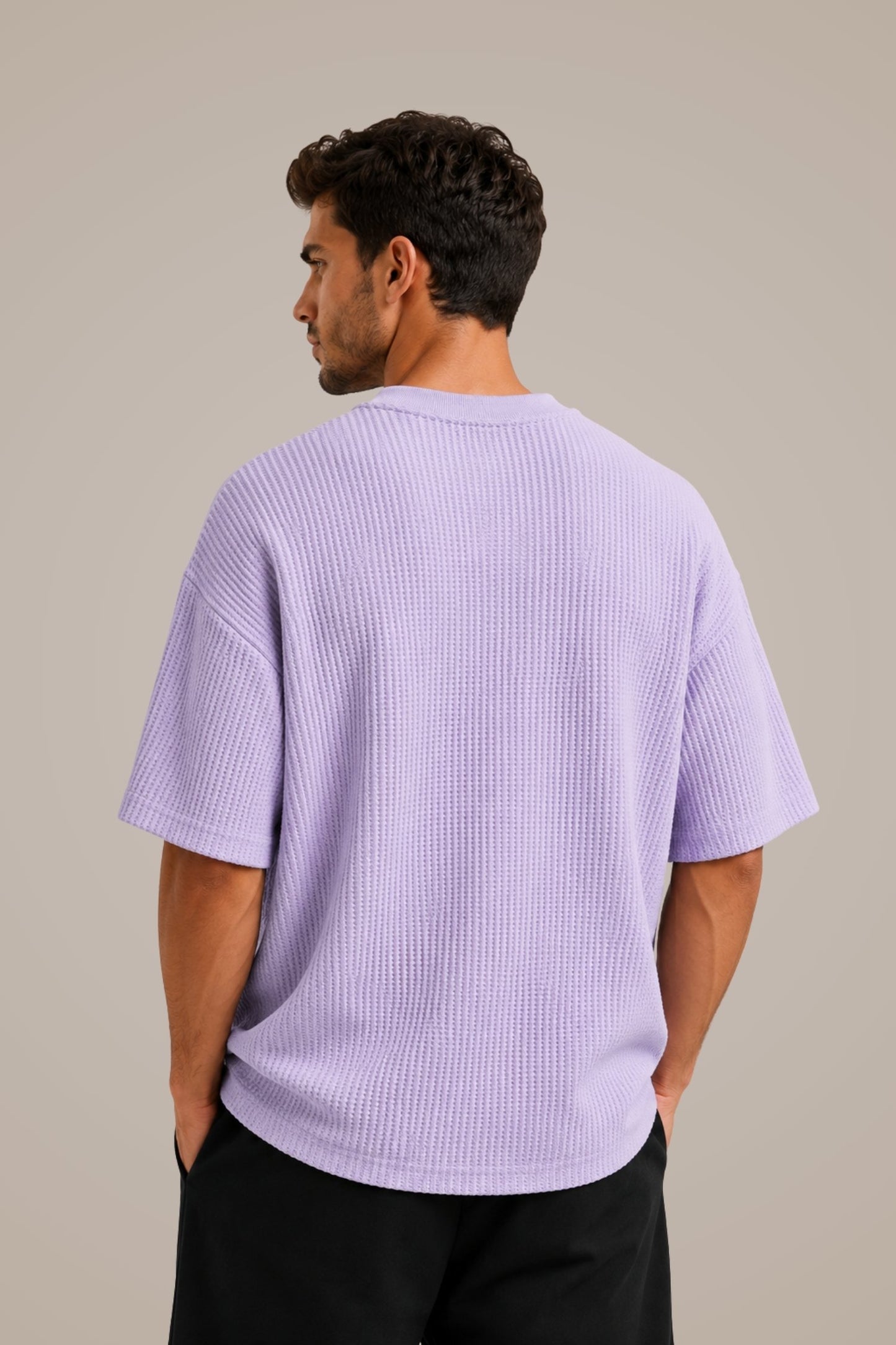 DV Waffle Knit Premium Oversized T-Shirt