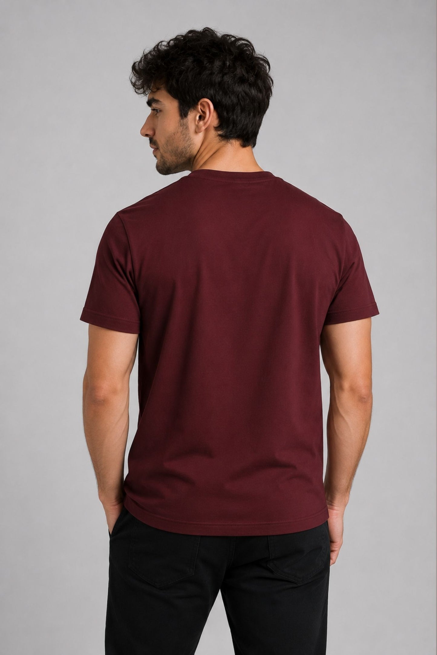 Trust The Process Maroon Regular Fit T-shirt
