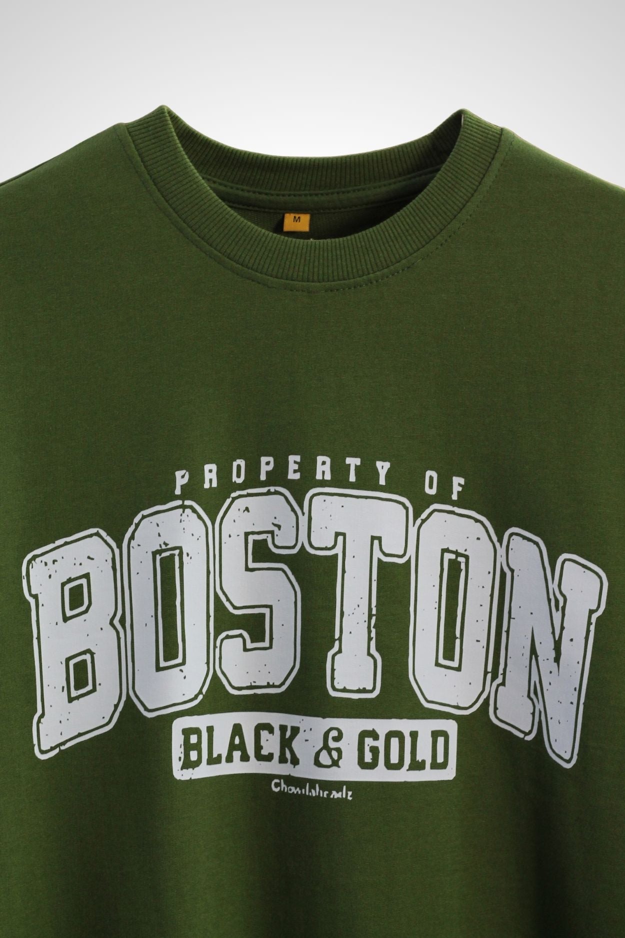 Boston Army Green Oversized T-Shirt