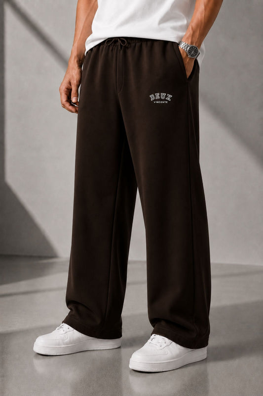 DV Classic Brown Straight Fit Cotton Jogger