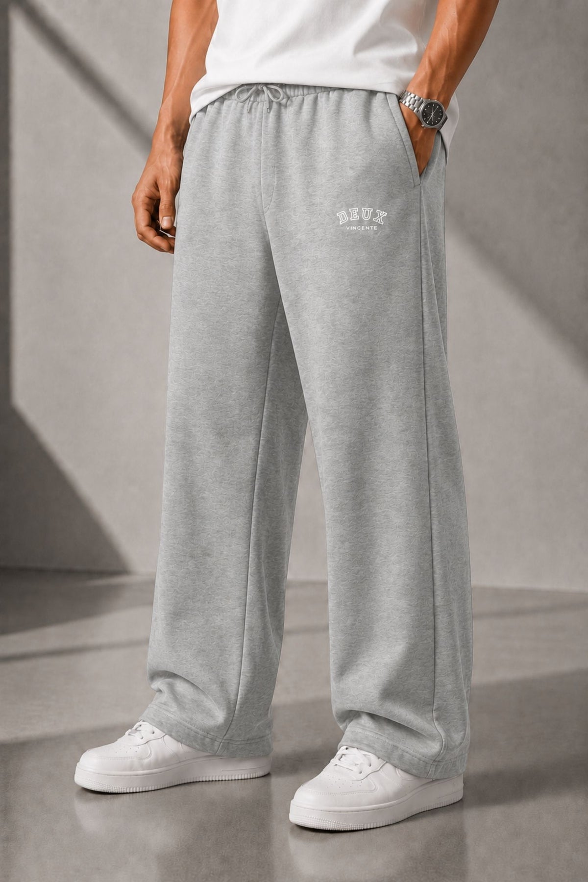 DV Classic Grey Straight Fit Cotton Jogger