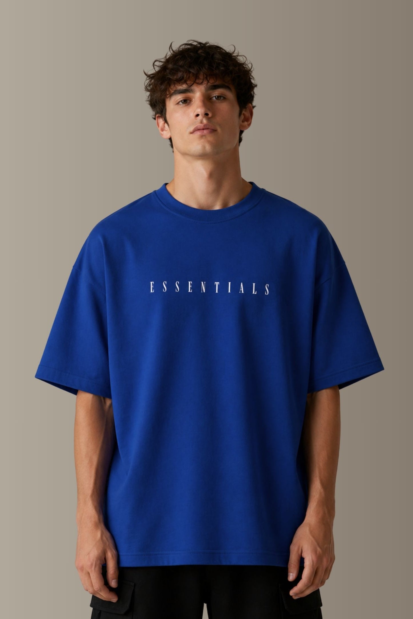 Essentials Royal Blue Oversized T-Shirt