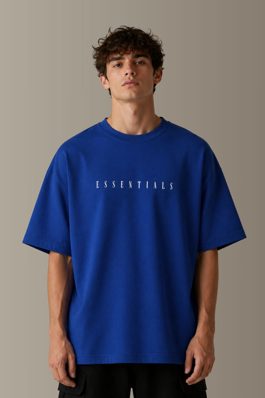 Essentials Royal Blue Oversized T-Shirt