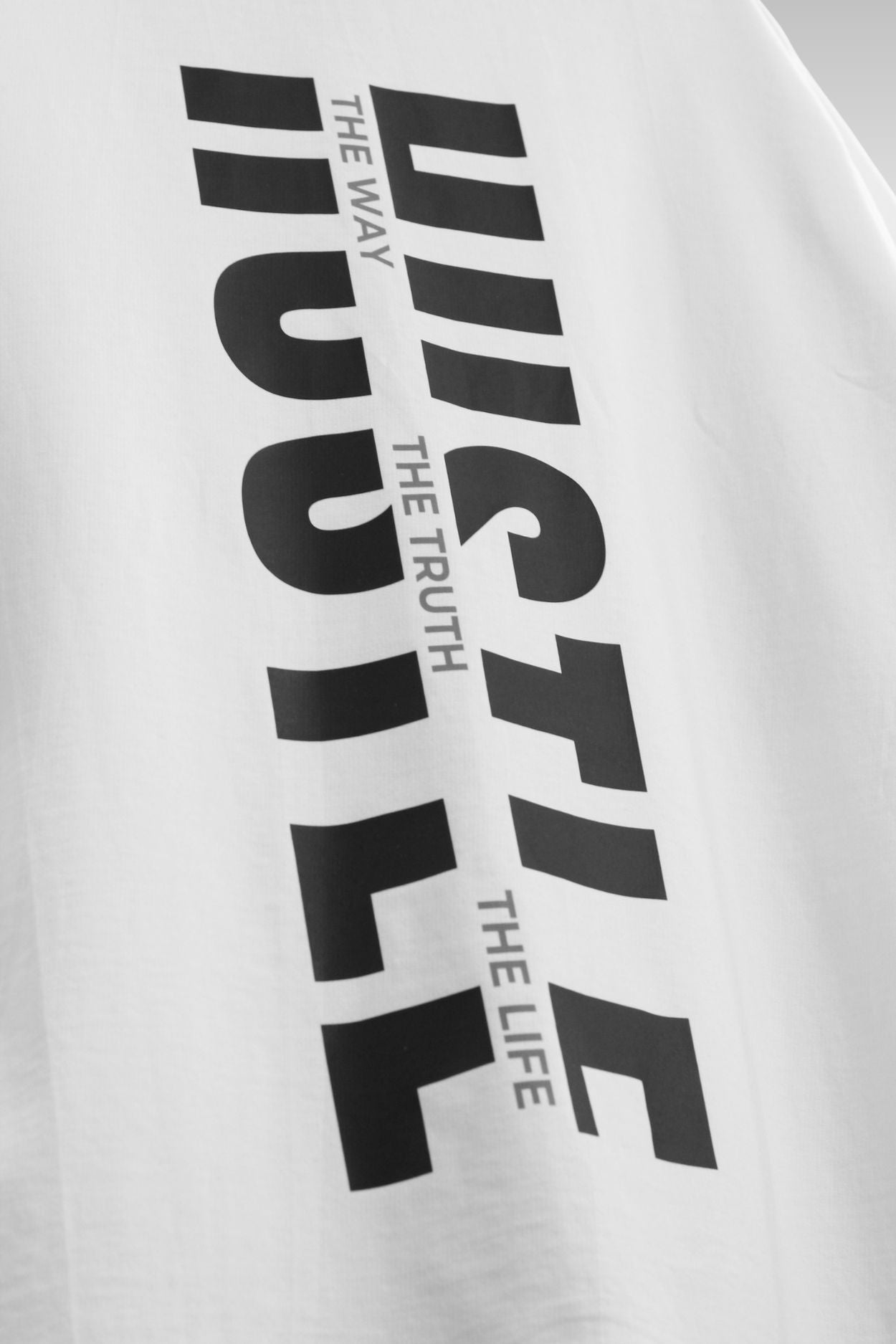 Hustle White Premium Oversized T-Shirt