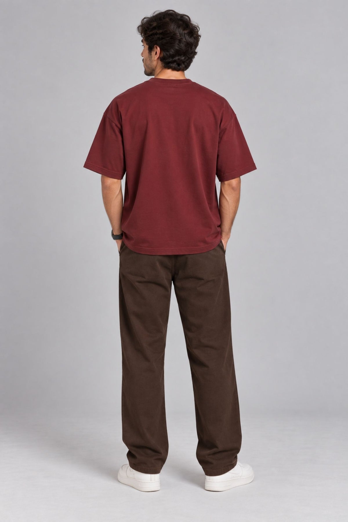 Kindness Maroon Premium Oversized T-Shirt