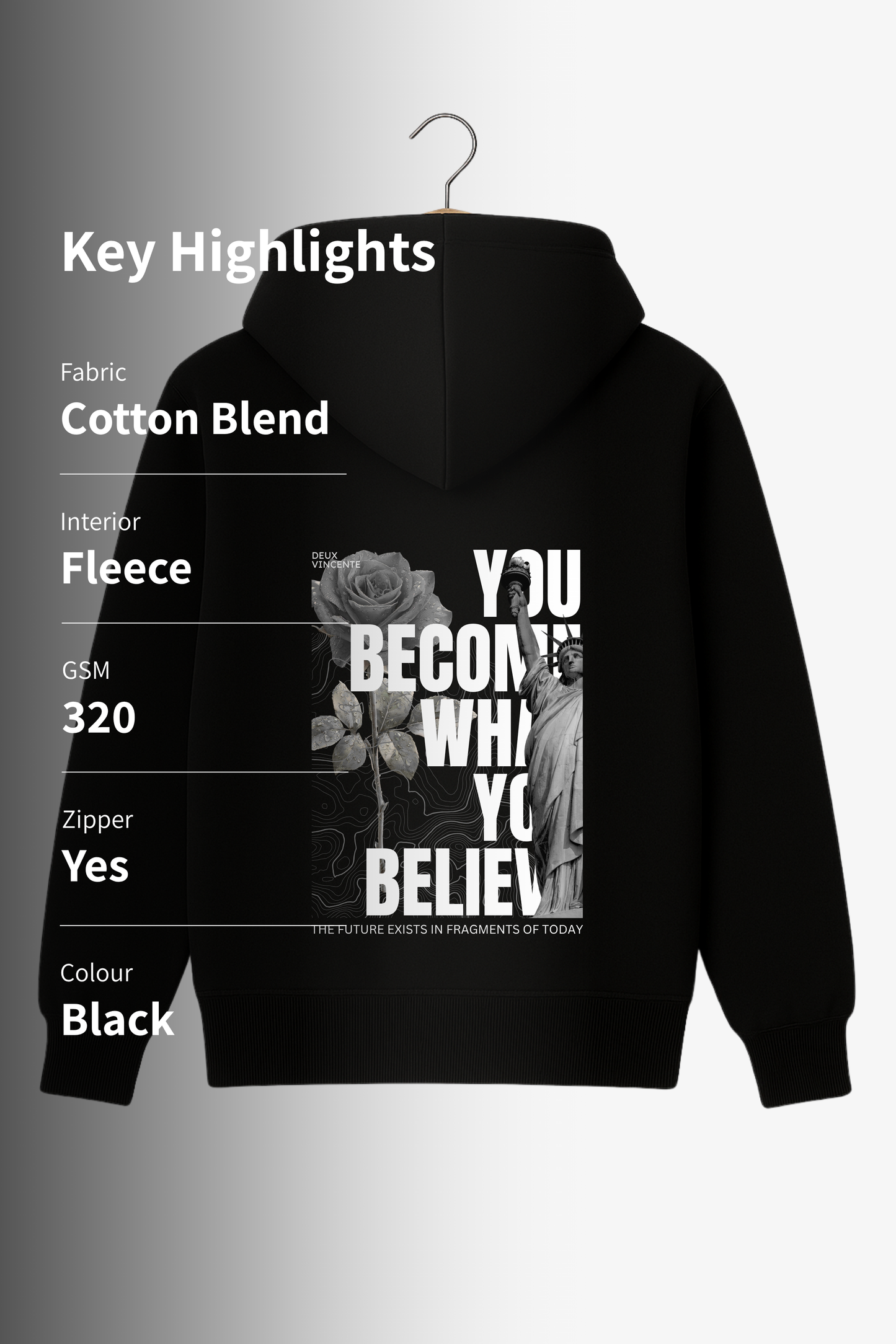 You Believe Zipper Hoodie