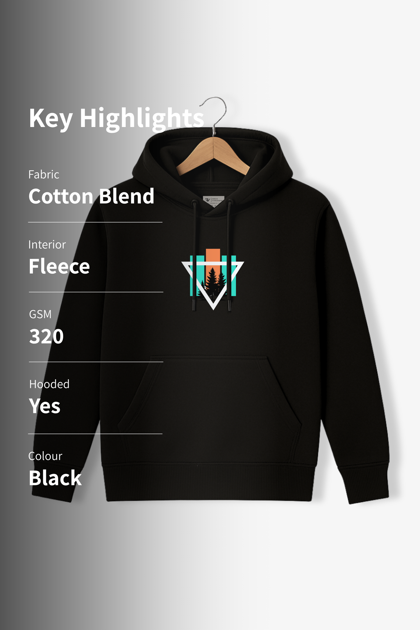 Black Treefall Hoodie