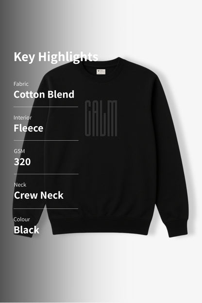Calm Black Sweatshirt