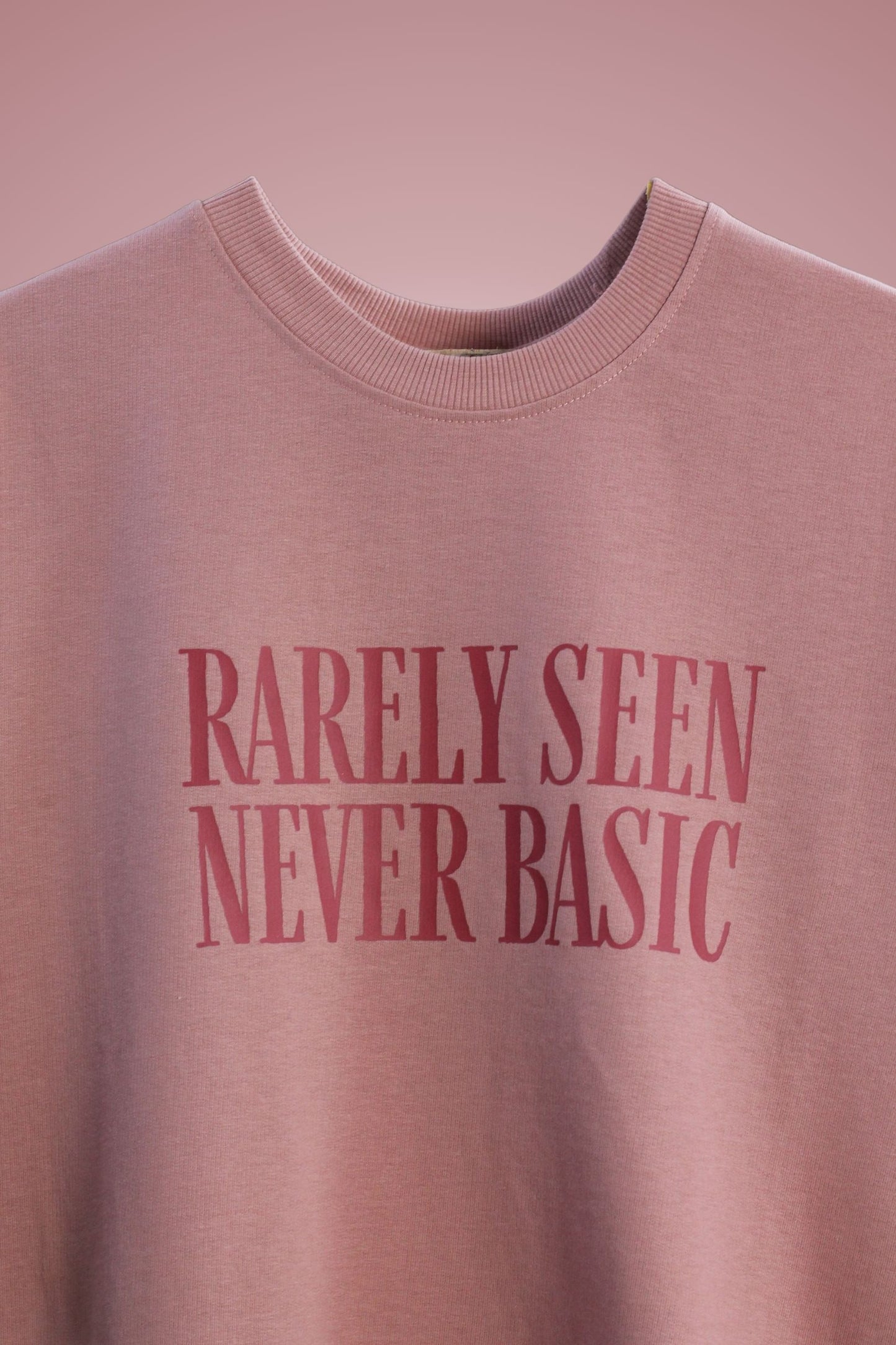 Never Basic Rose Pink Oversized T-Shirt