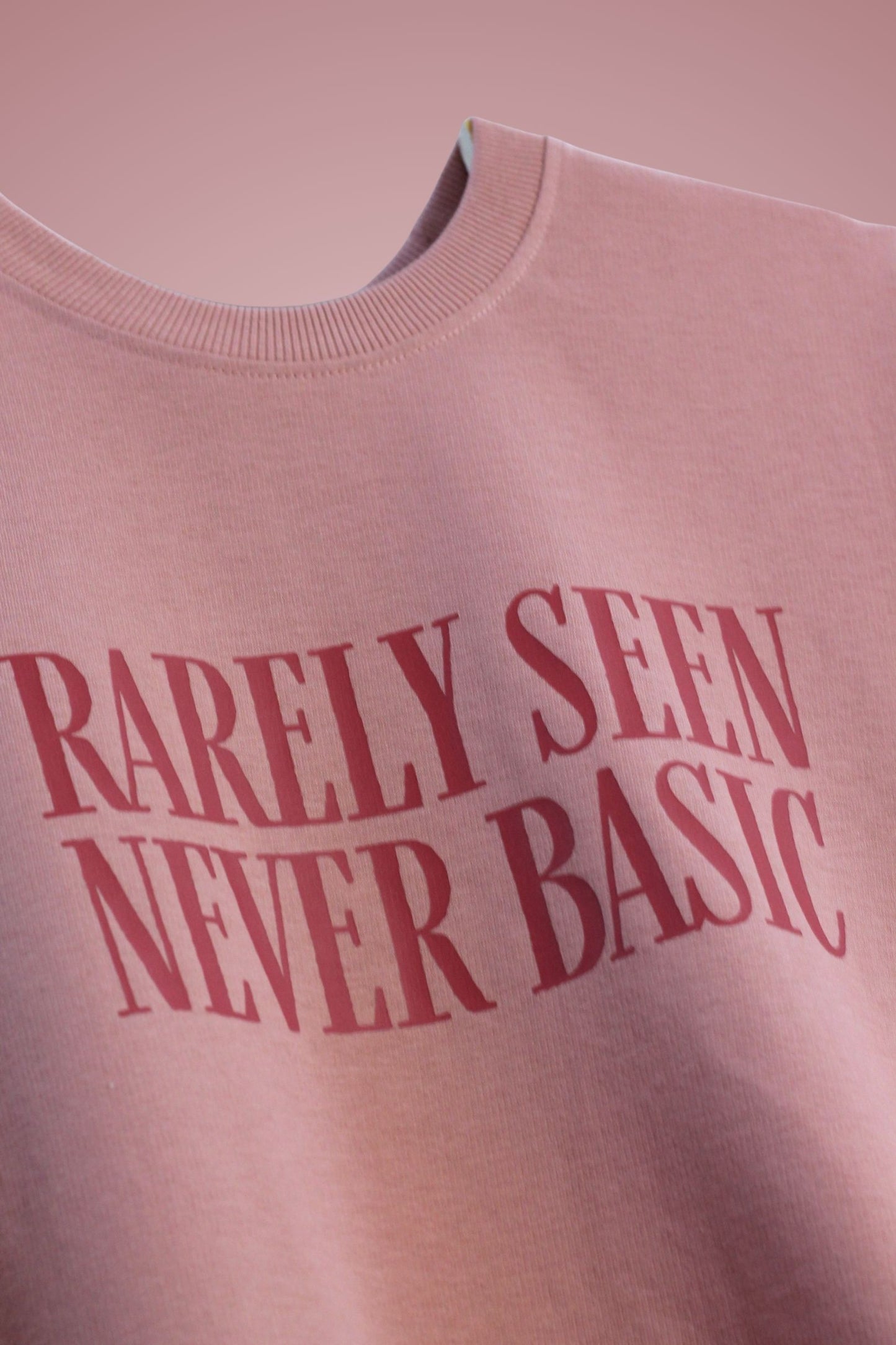 Never Basic Rose Pink Oversized T-Shirt