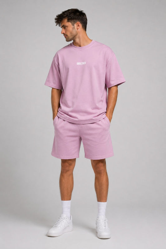 Obsessed Oversized Co-Ord Set – 240 GSM Premium T-Shirt & Shorts Set