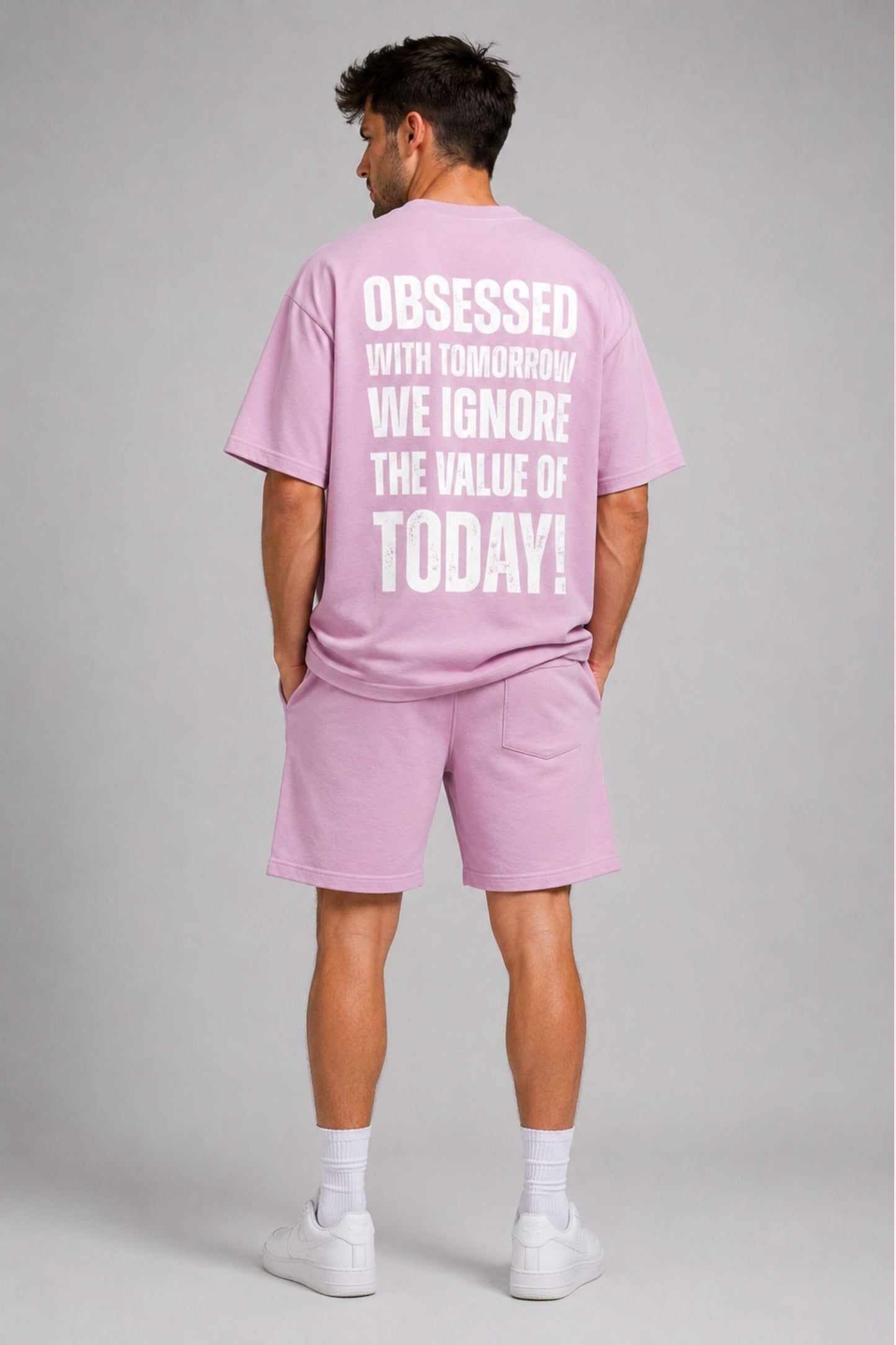 Obsessed Oversized Co-Ord Set – 240 GSM Premium T-Shirt & Shorts Set