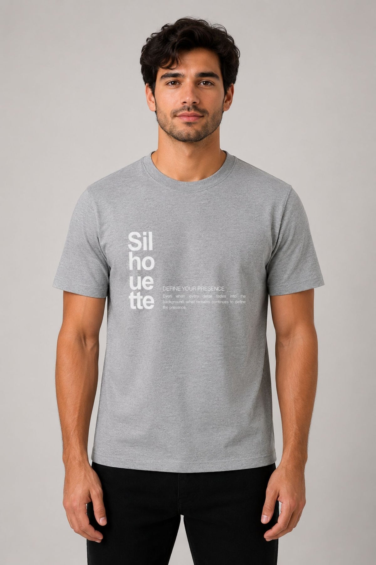 Silhouette Grey Regular Fit T-shirt