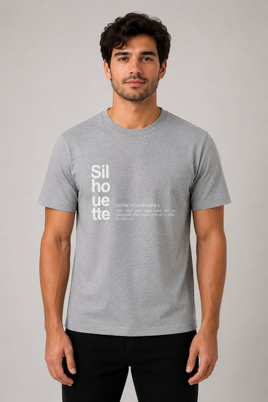Silhouette Grey Regular Fit T-shirt