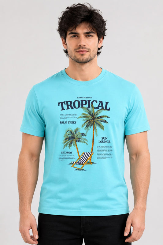 Tropical Blue Regular Fit T-shirt