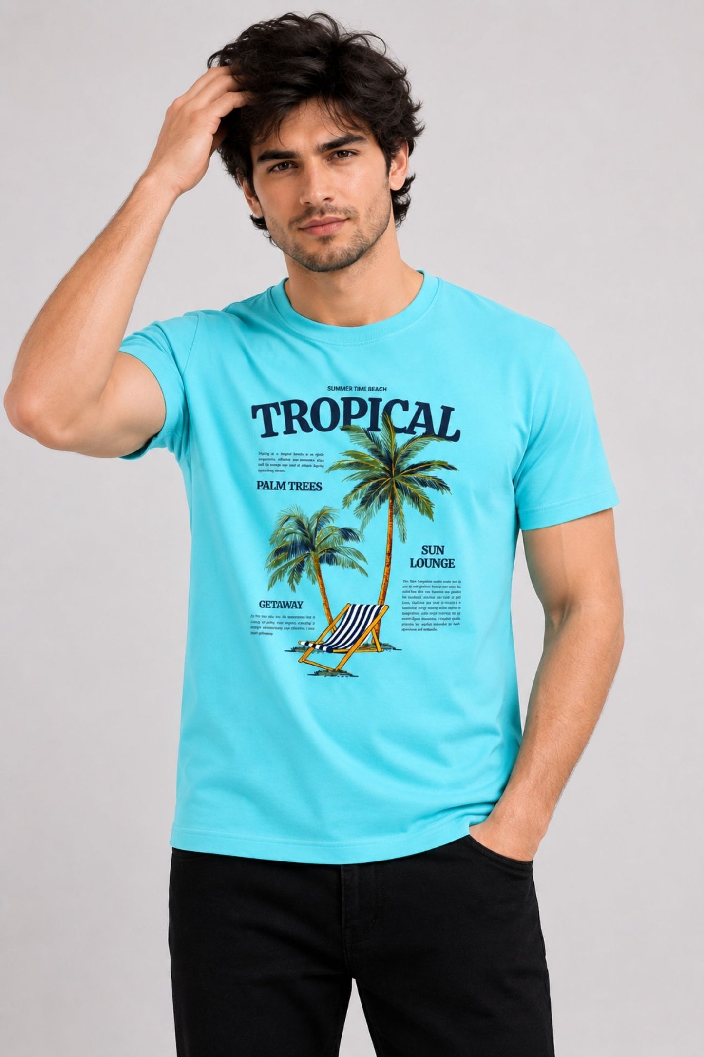 Tropical Blue Regular Fit T-shirt