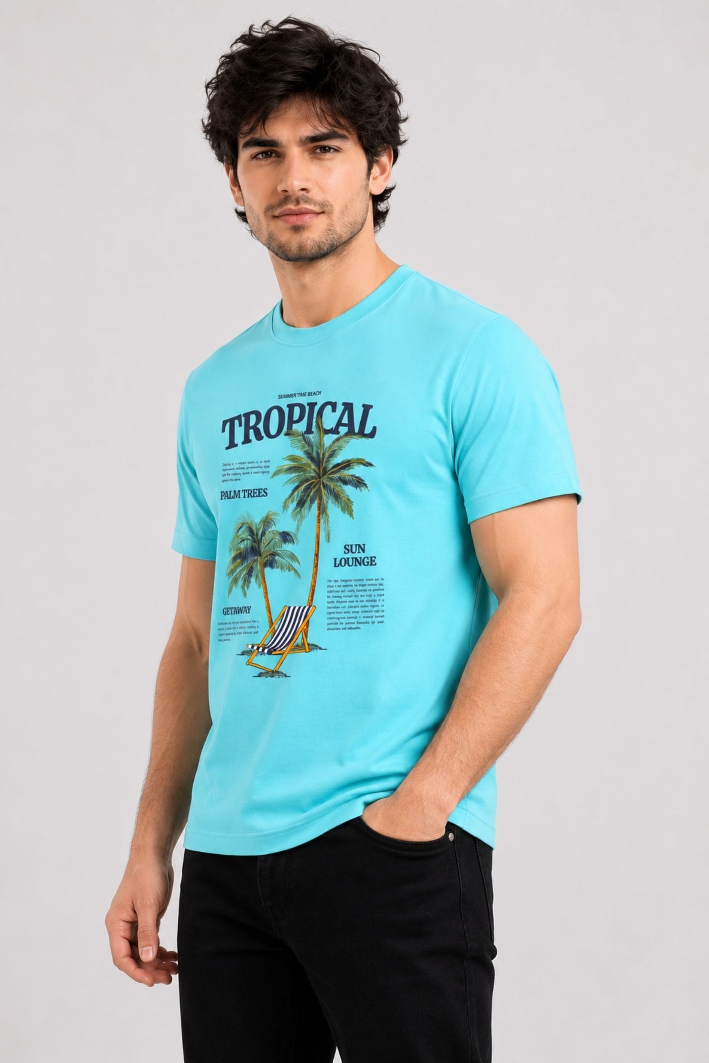 Tropical Blue Regular Fit T-shirt