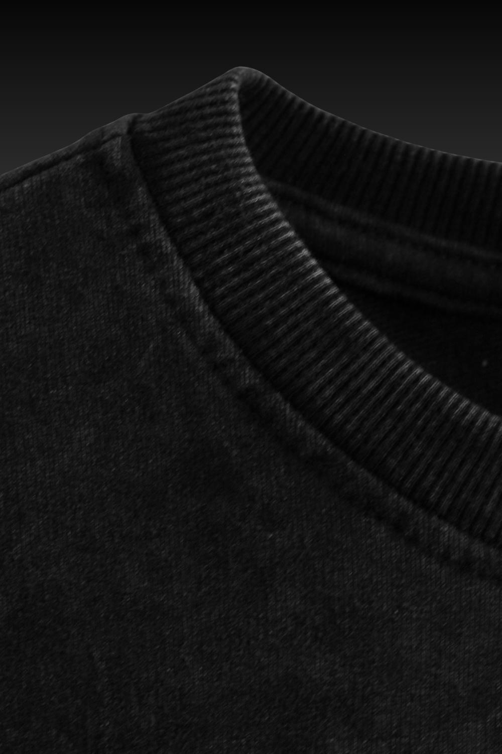 Vibes Acidwash Black Oversized T-Shirt