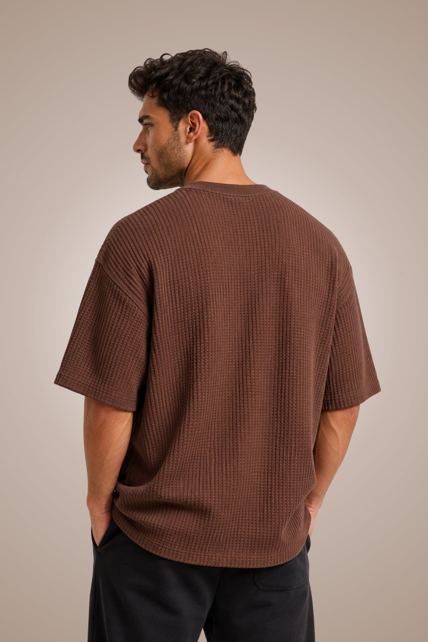 DV Waffle Knit Premium Oversized T-Shirt