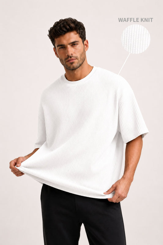 DV Waffle Knit Premium Oversized T-Shirt