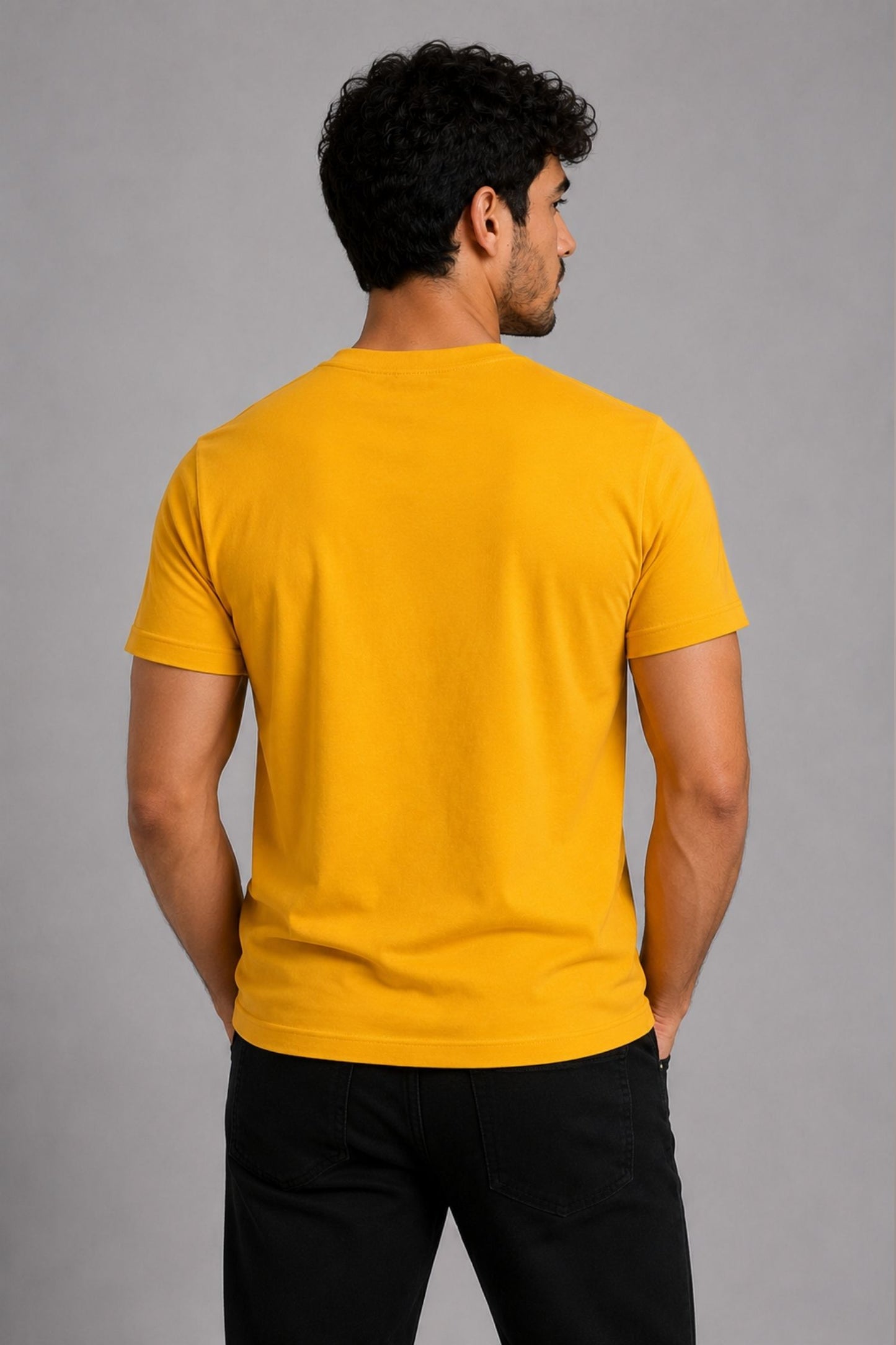 Kindness Mustard Yellow Regular Fit T-shirt