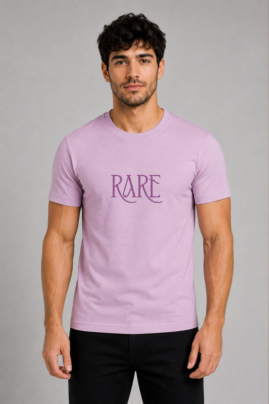 Rare Typography Lavender Regular Fit T-shirt